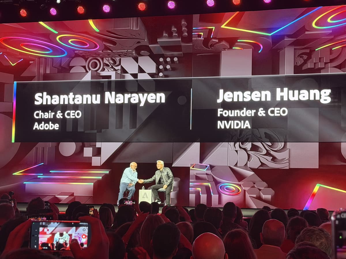 What Shantanu Narayen and Jensen Huang Told us About Adobe’s Next Chapter