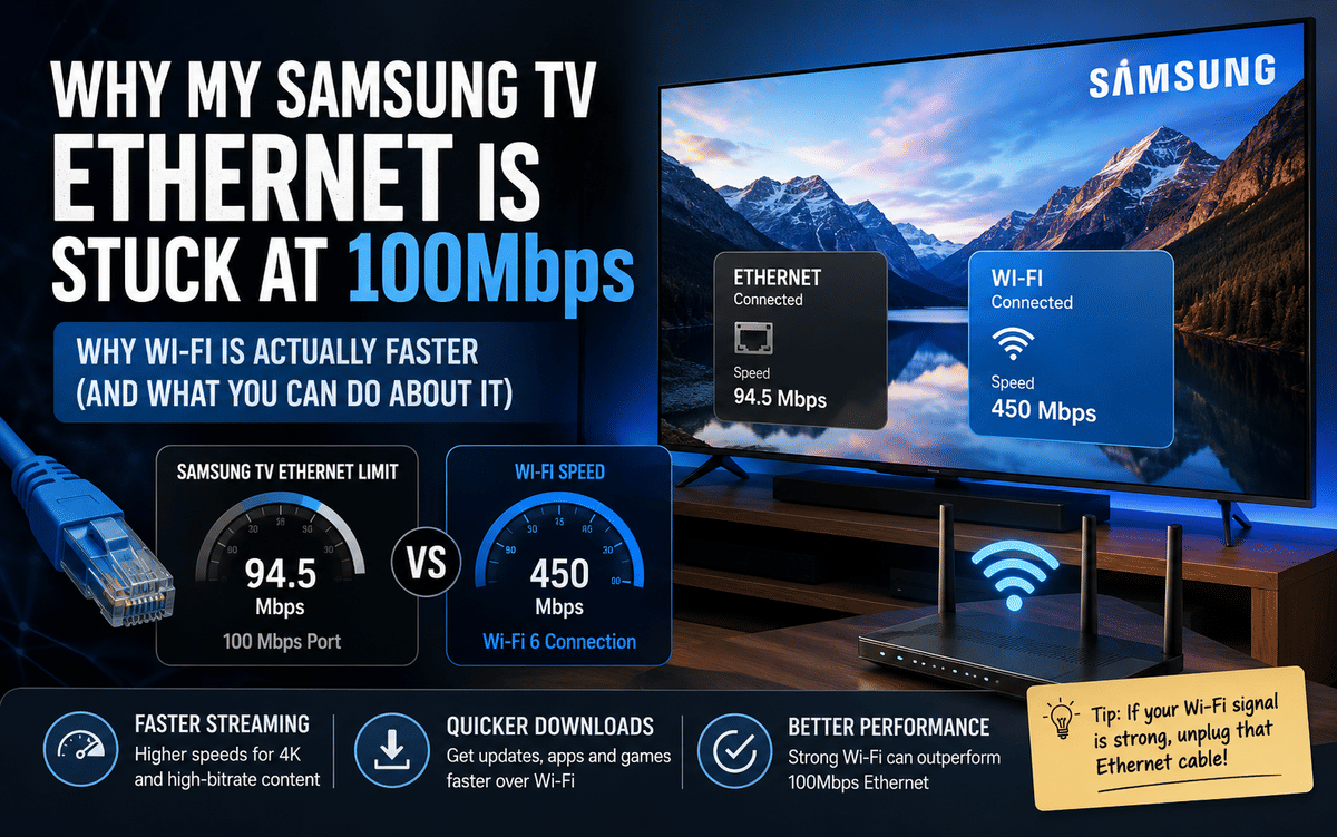Why I Finally Unplugged the Ethernet Cable From My Samsung TV