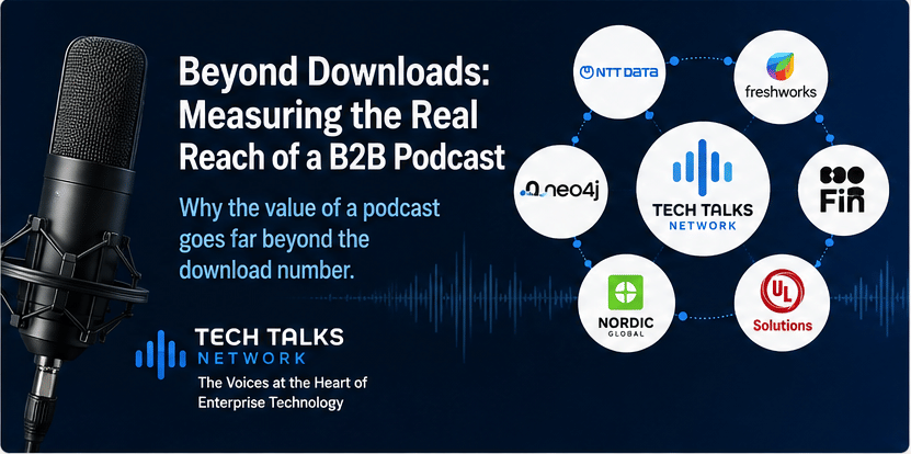 Beyond Podcast Downloads: How B2B Conversations Create Bigger Reach