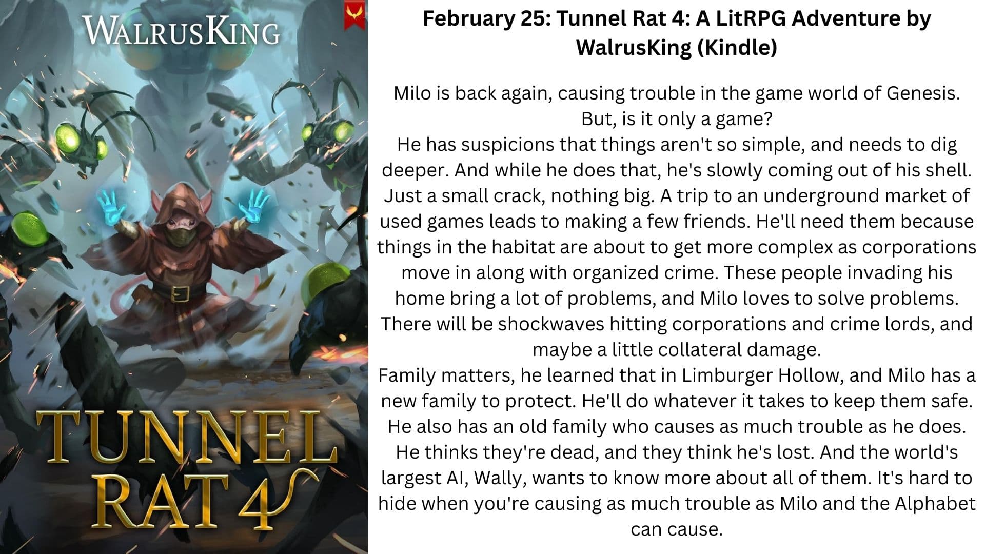 tunnel rat 4 litrpg