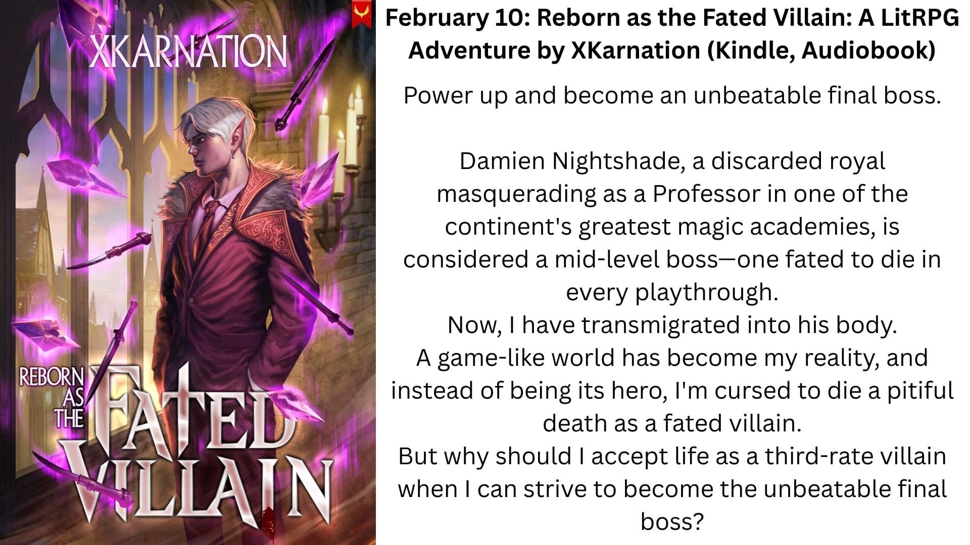 reborn as the fated villain litrpg