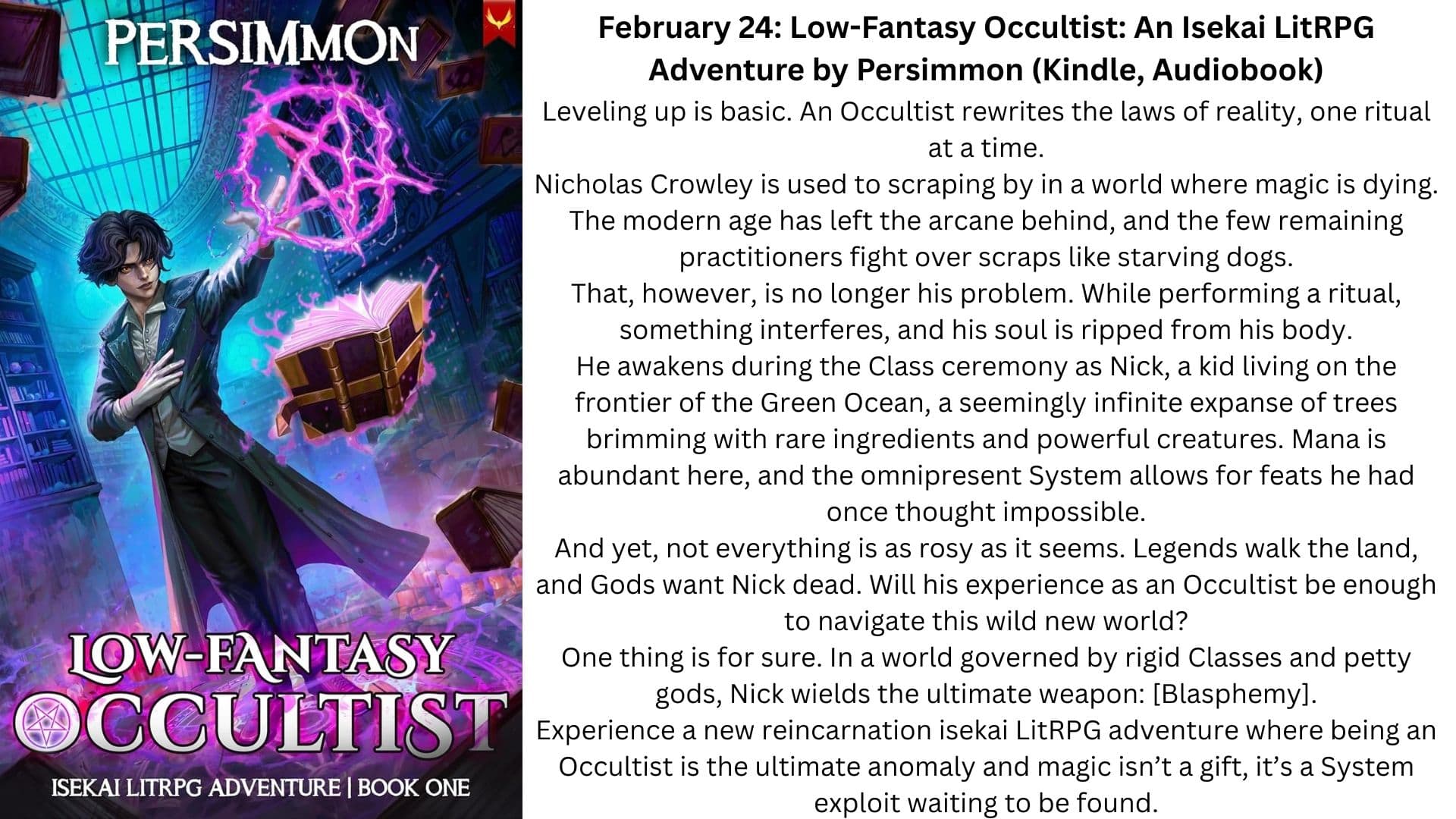 low fantasy occultist litrpg
