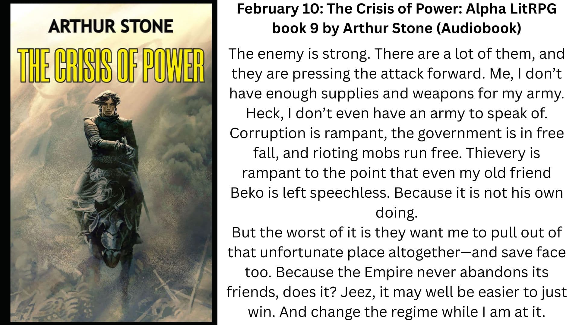 crisis of power litrpg