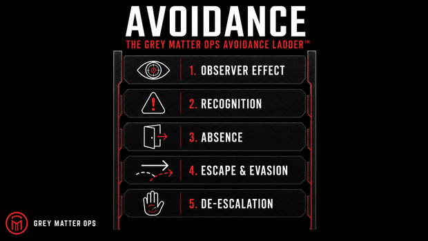 The Grey Matter Ops Avoidance Ladder: Win Without Fighting