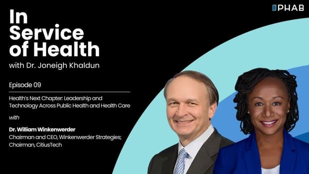Episode 9 | Health’s Next Chapter: Leadership&nbsp;and&nbsp;Technology&nbsp;Across Public Health and Health Care&nbsp;with Dr. William Winkenwerder&nbsp;Jr.
