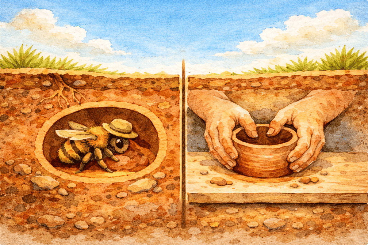 Ground-Nesting Bees: The First Ceramicists