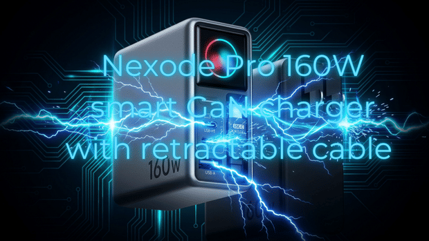 UGREEN Nexode Pro 160W Review: Big Power, Smart Display, and a Retractable Cable