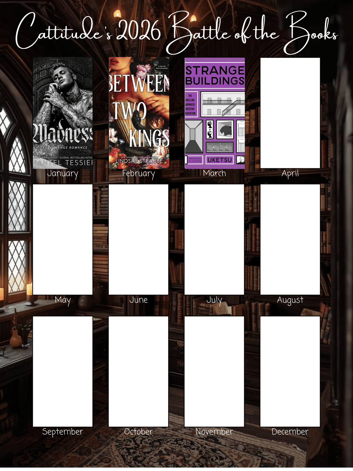 Cattitude's Book Bracket for 2026