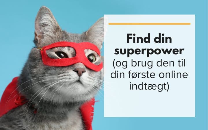 Find din superpower (og brug den til din første online indtægt)