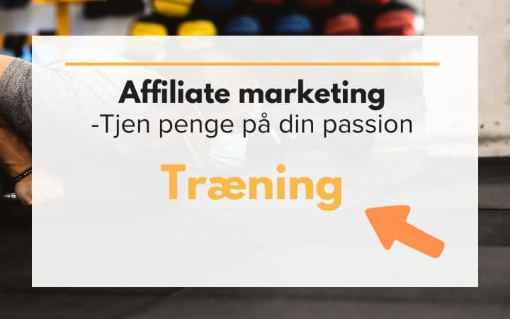 Sådan tjener du affiliate penge på din interesse for træning