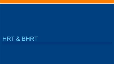 4-1 HRT & BHRT