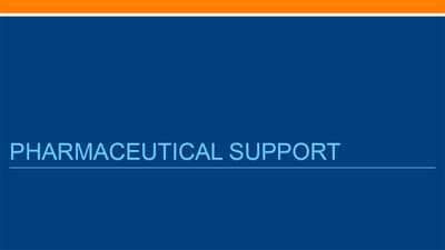 4-2 Pharmaceutical Support