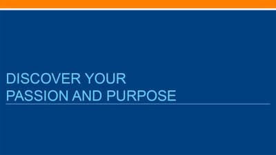8-1 Discover Your Passion and Purpose