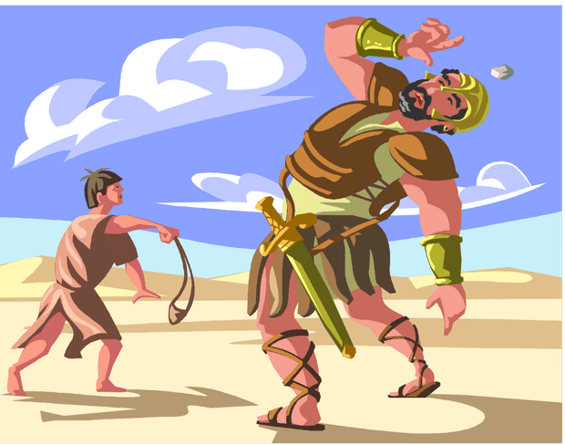 I was David...faced with my Goliath