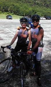 Biking with Lori and Jim King