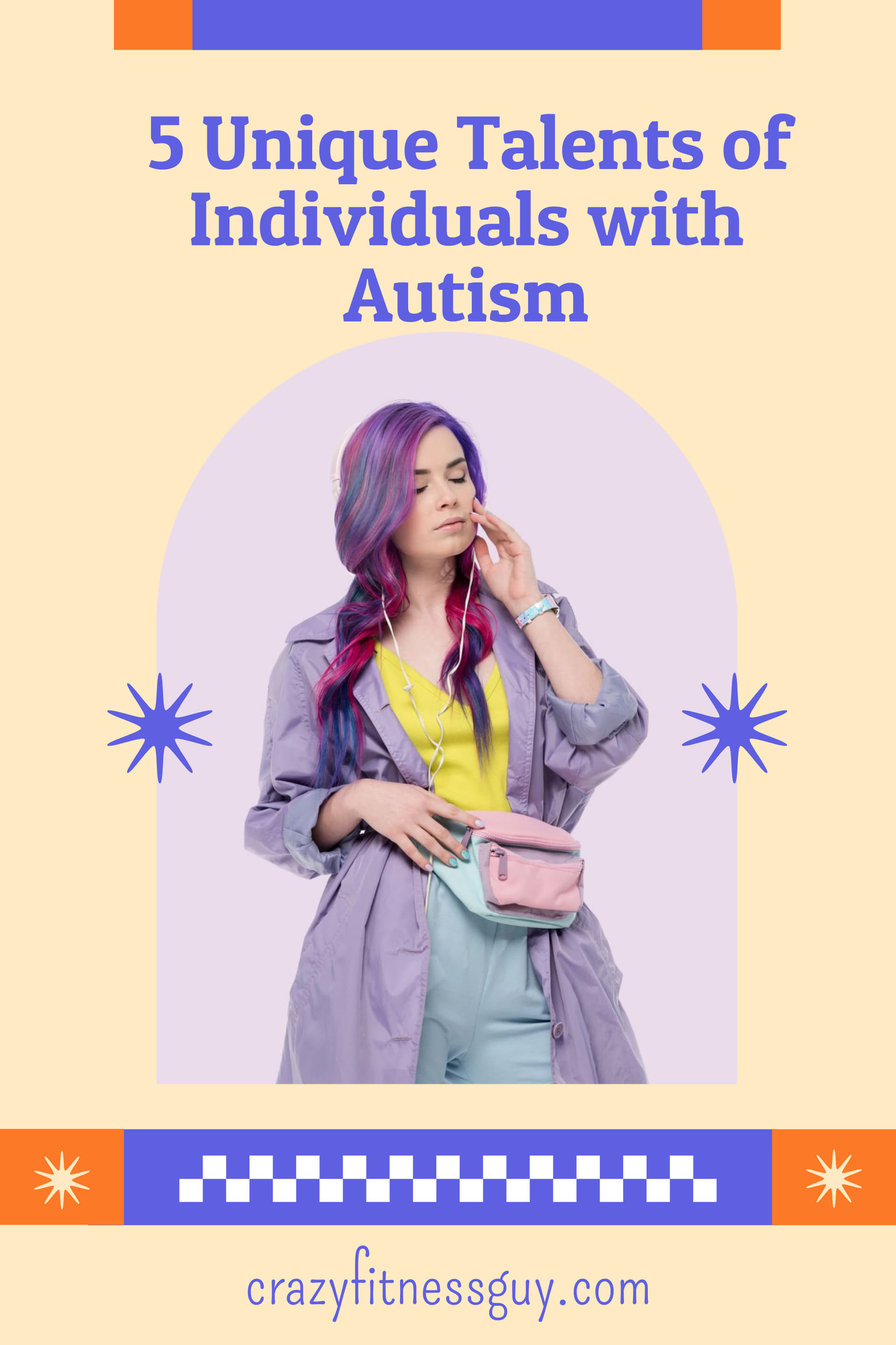 Graphic celebrating diverse autistic talents, interests, and perspectives