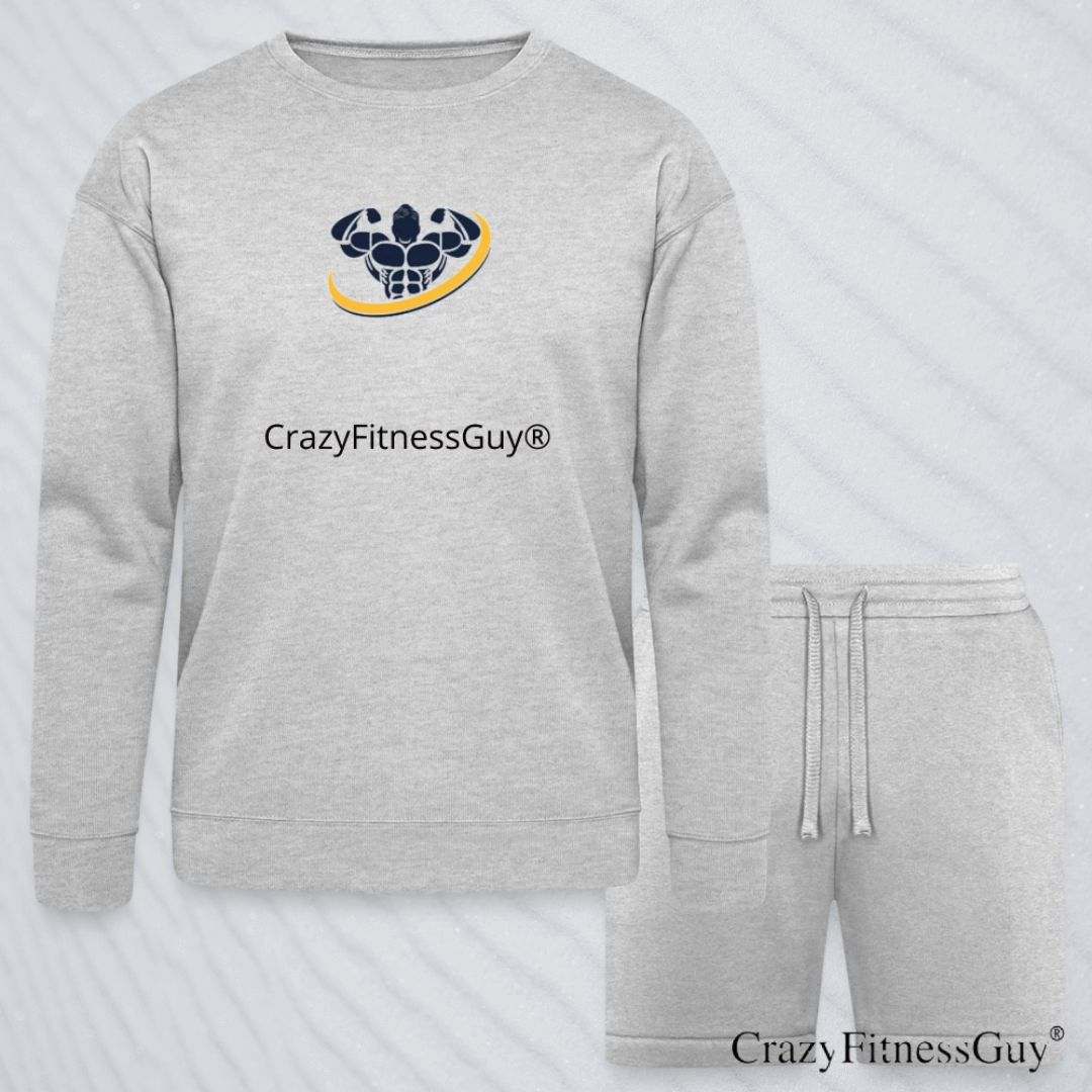 crazyfitnessguy swag sweat shorts gray