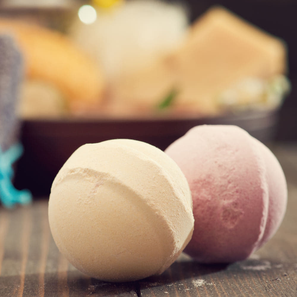 Bath bombs for a relaxing post-activity bath
