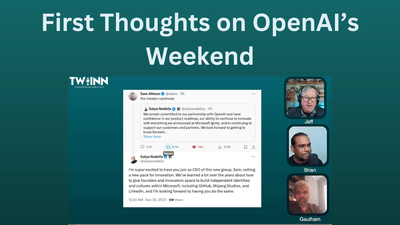 First Thoughts on OpenAI’s Weekend