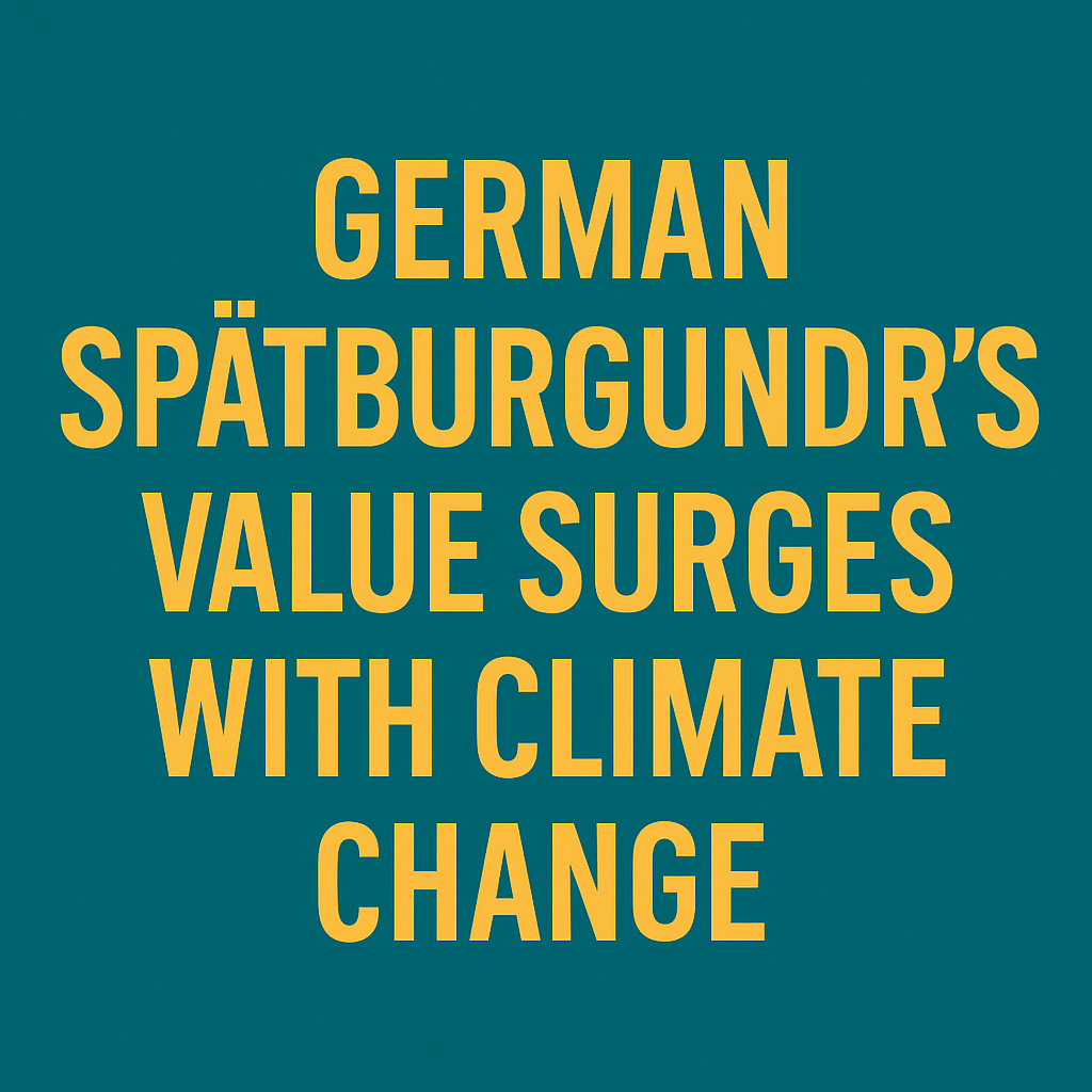German Spätburgunder’s Value Surges with Climate Change
