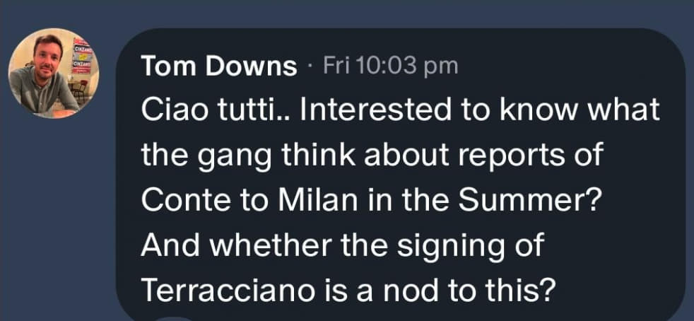 Conte to Milan?