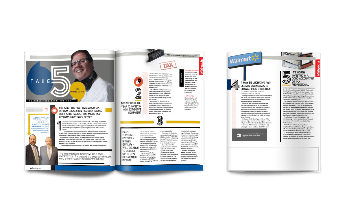 Take 5 featuring Saul and Simeon Friedman, partners at Saul N. Friedman and Co.