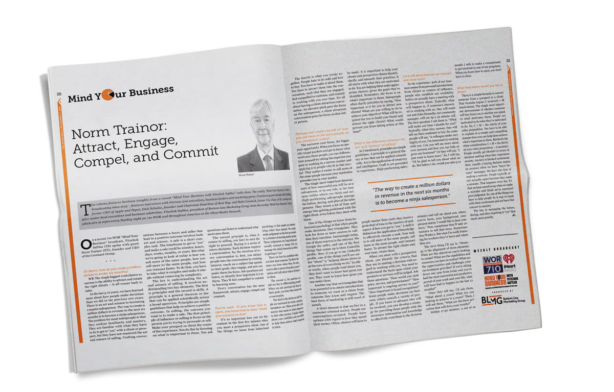 An Interview with Norm Trainor: Attract, Engage, Compel, and Commit 