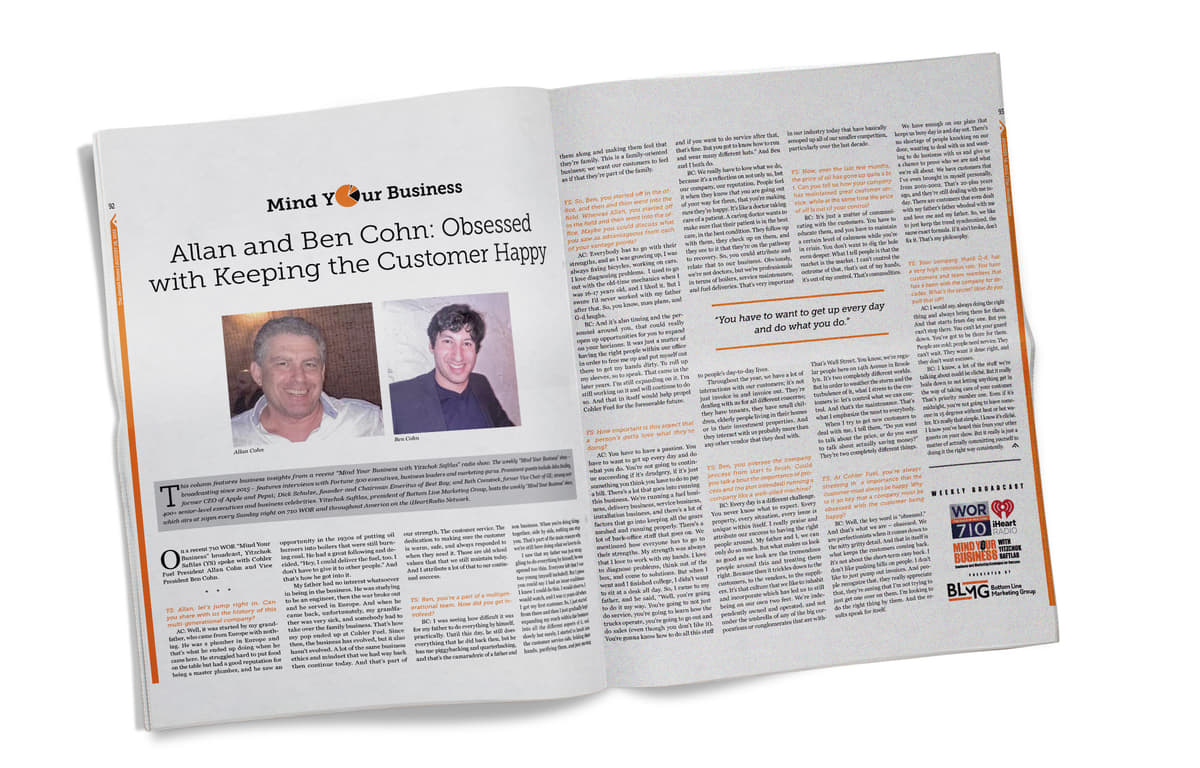 An Interview with Allen and Ben Cohn Obsessed with Keeping the Customer Happy 