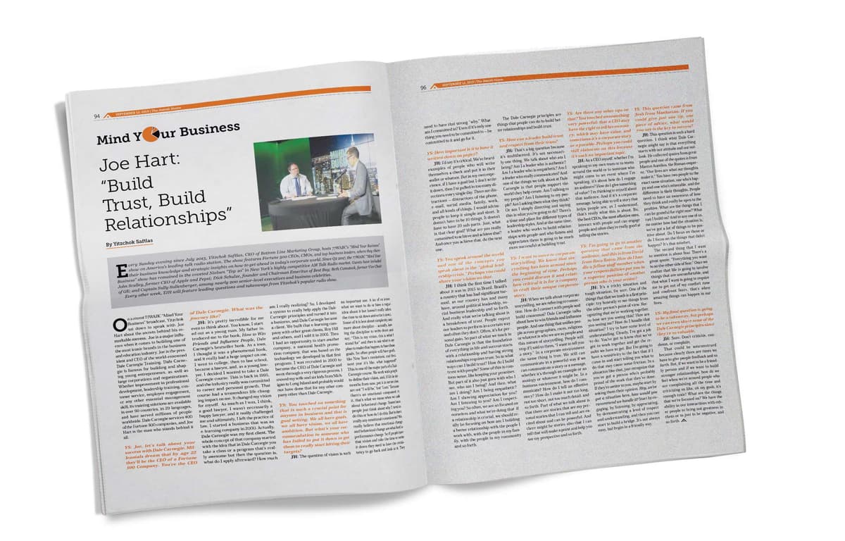 Joe Hart: Build Trust, Build Relationships