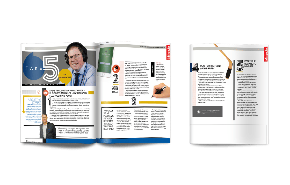 Take 5 featuring Chris O'Neill CEO of Evernote