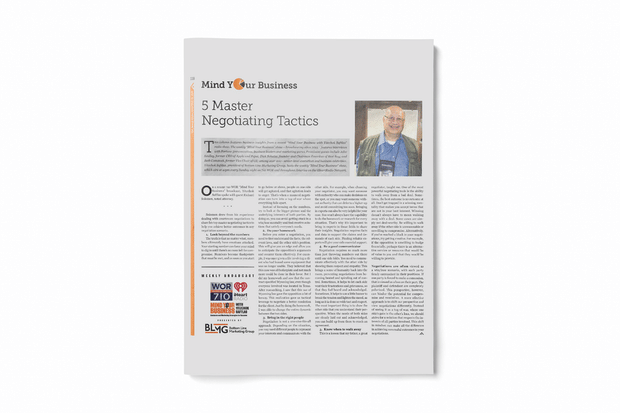 5 Master Negotiating Tactics