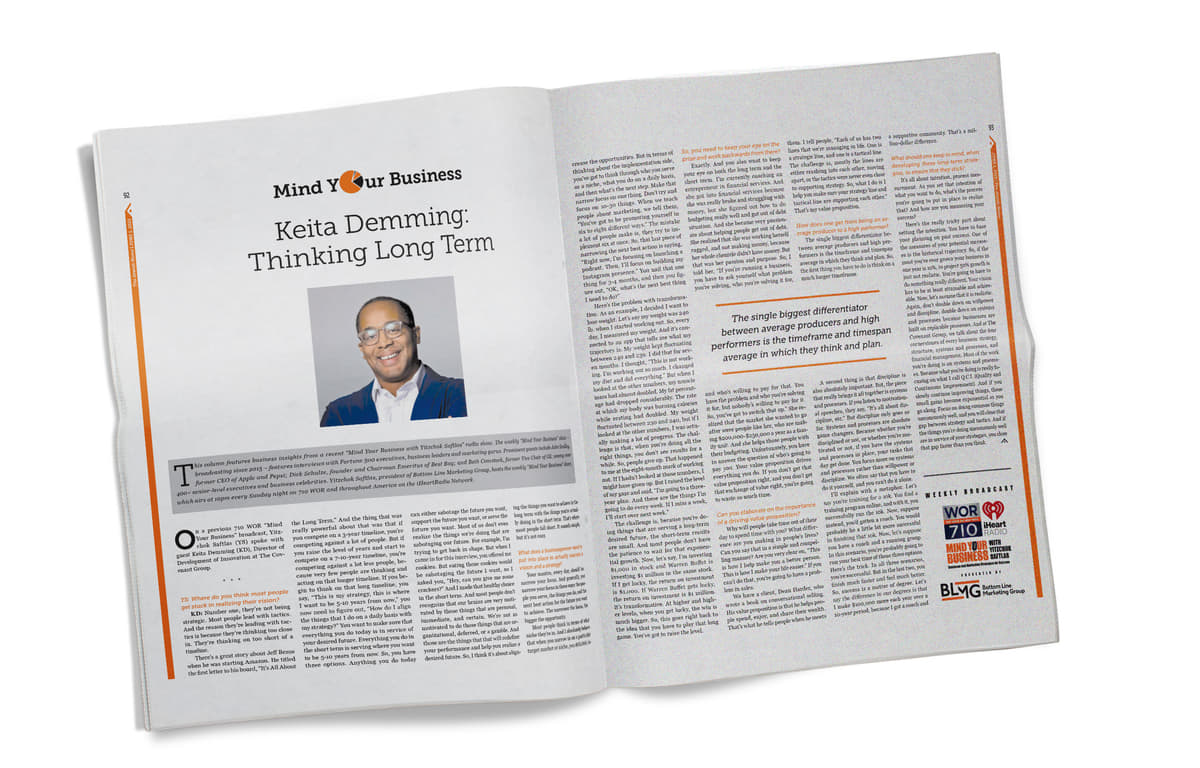 An Interview with Keita Demming: Thinking Long Term