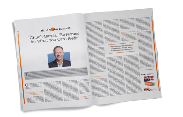 An Interview with Chuck Garcia: Be Prepared for What You Can't Predict