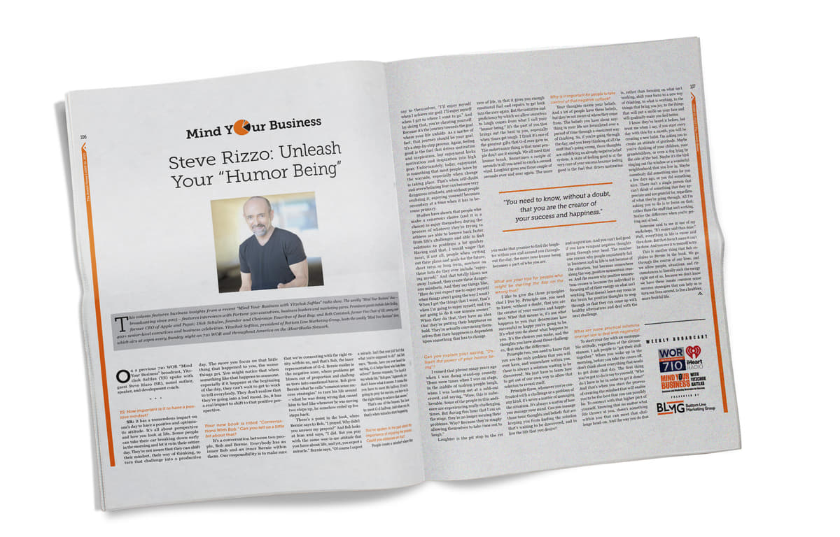 An Interview with Steve Rizzo: Unleash Your "Humor Being"