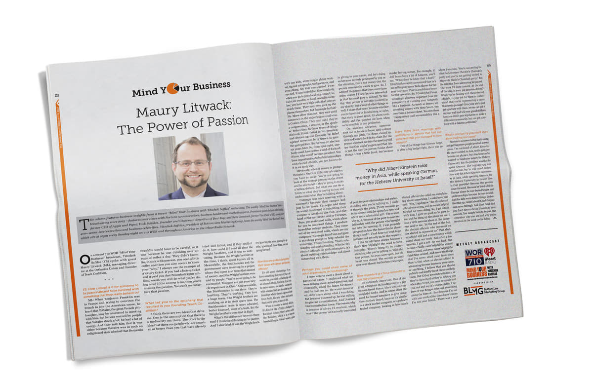 An Interview with Maury Litwack: The Power of Passion