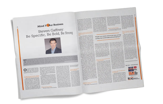 An Interview with Steven Gaffney: Be Specific, Be Bold, Be Strong