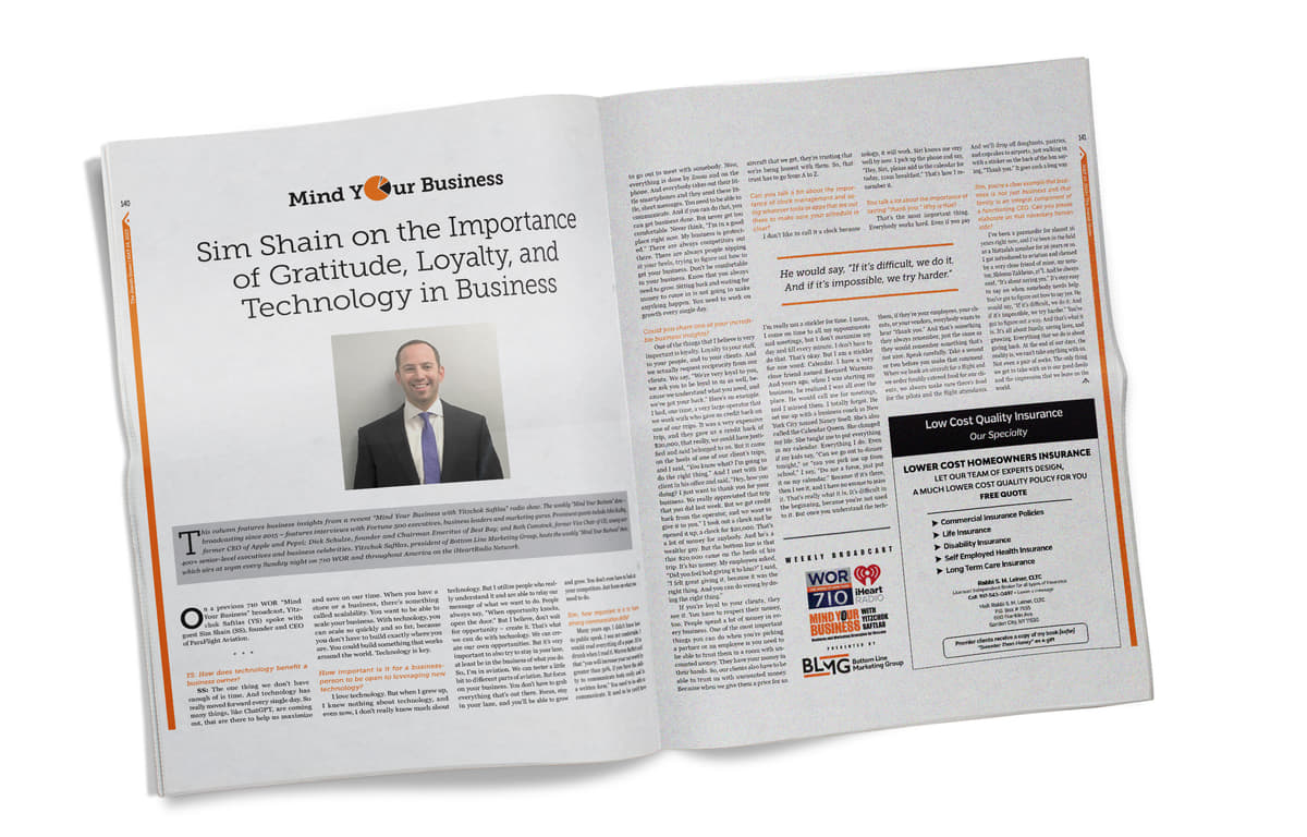 An Interview with Sim Shain: On the Importance of Gratitude, Loyalty, and Technology in Business