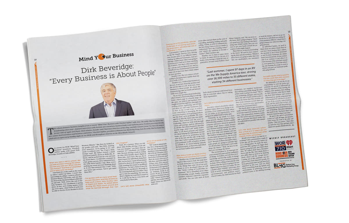 An Interview with Dirk Beveridge: "Every Business is about People" 