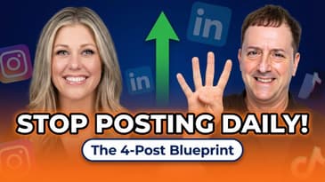Stop Posting Daily: The 4-Post Social Media Strategy That Generates More Leads in Less Time