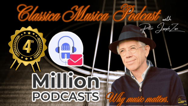 🎉 Classica Musica with Dr. Peter Zisa Ranked #4 on Million Podcast’s Best Classical Guitar Podcast List!