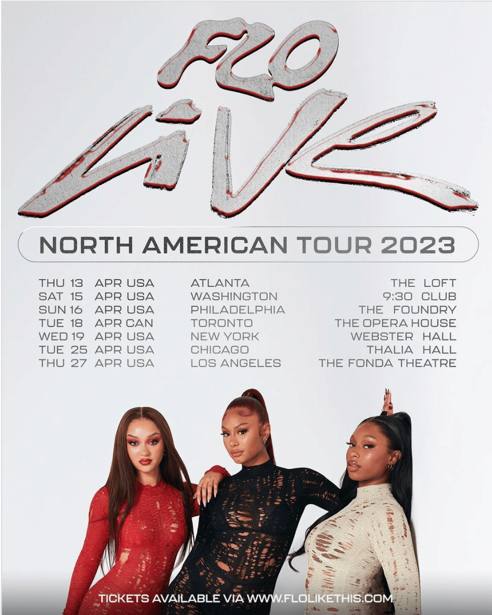 FLO headlining tour. North American tour dates for FLO LIVE