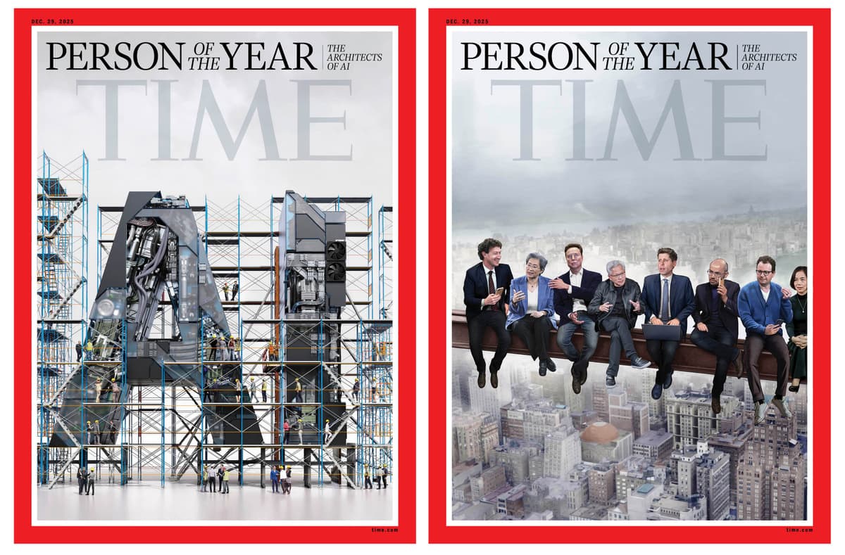 Le magazine Time désigne les «&nbsp;architectes de l’IA&nbsp;» comme personnalités de l’année 2025.