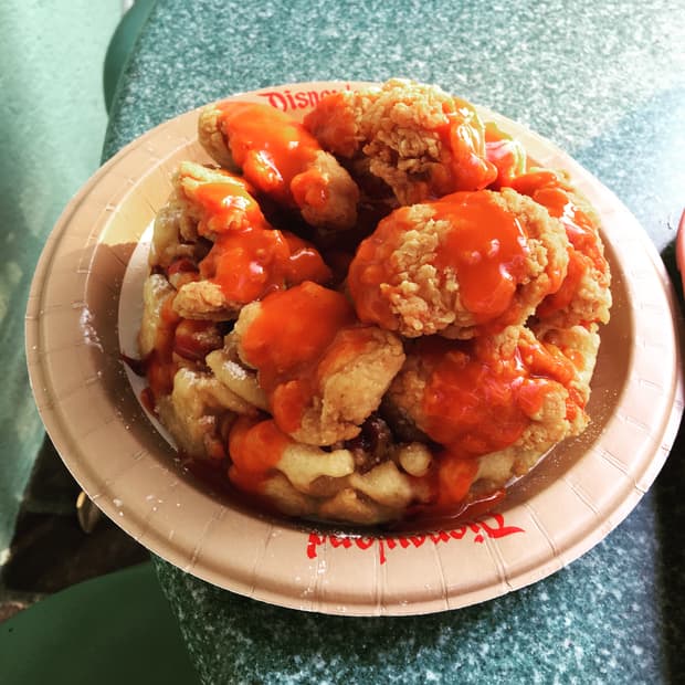 Disneyland Food Hack: Chicken and Waffles