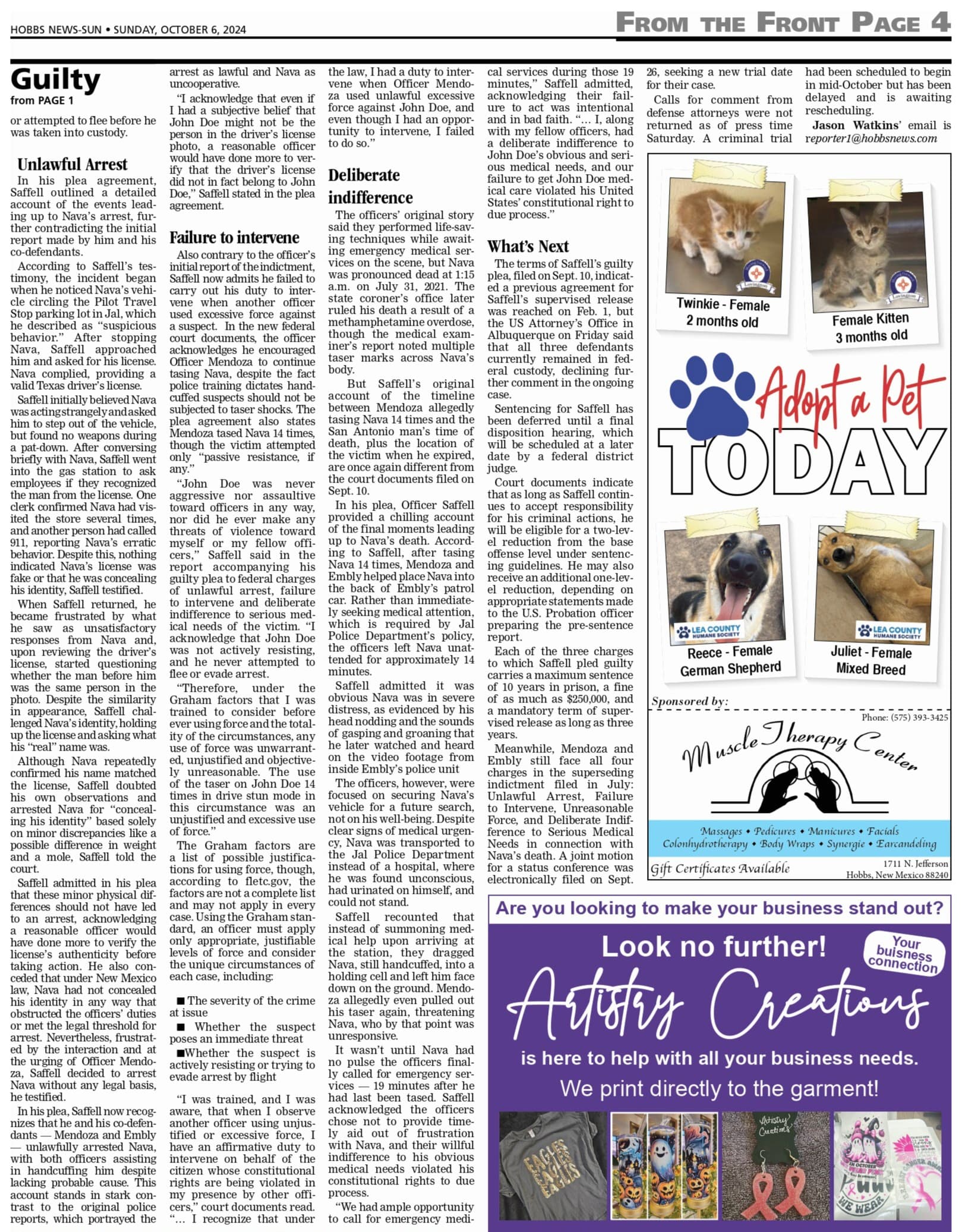 Jal Cop Pleads Guilty (JUMP)