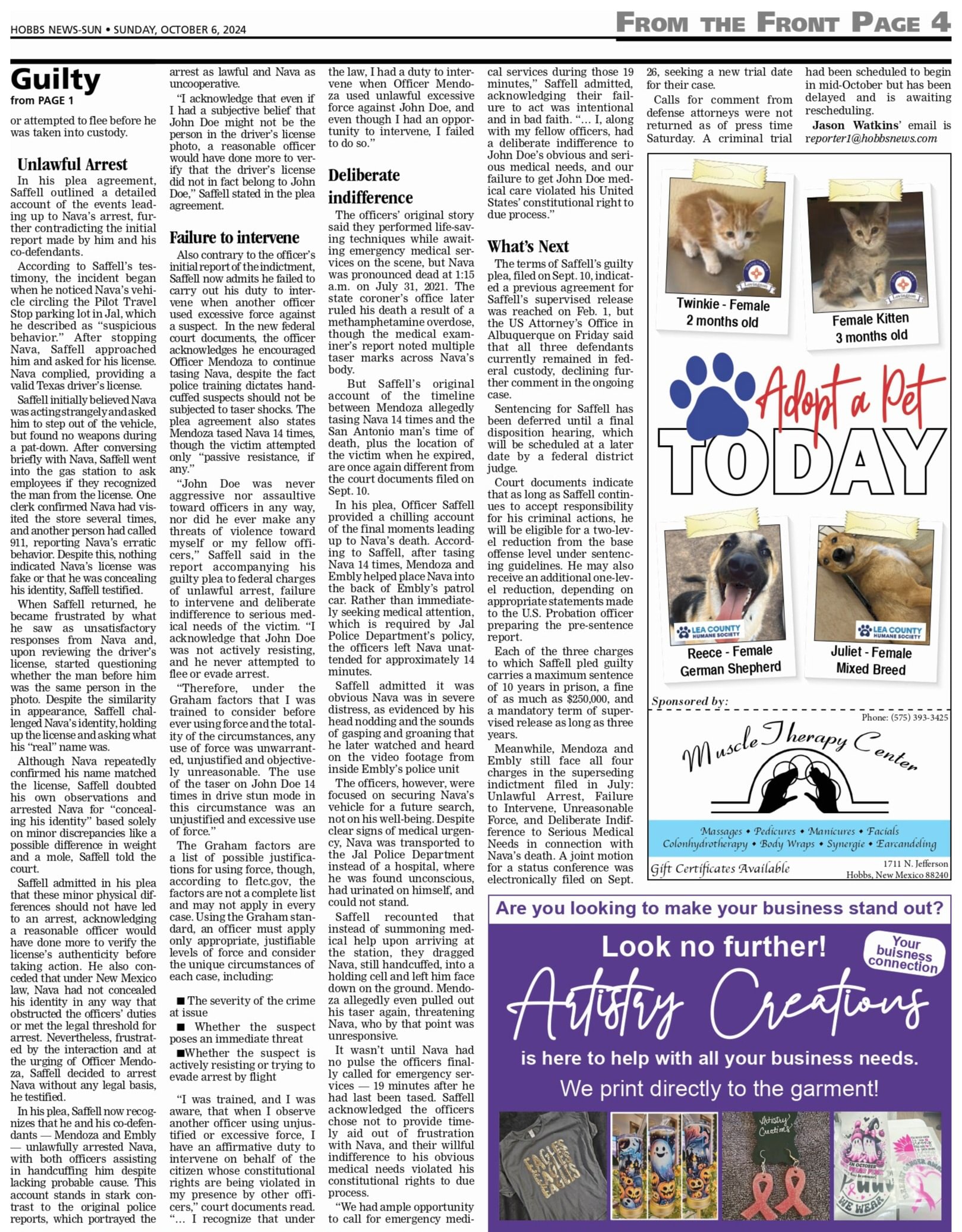 Jal Cop Pleads Guilty (JUMP)