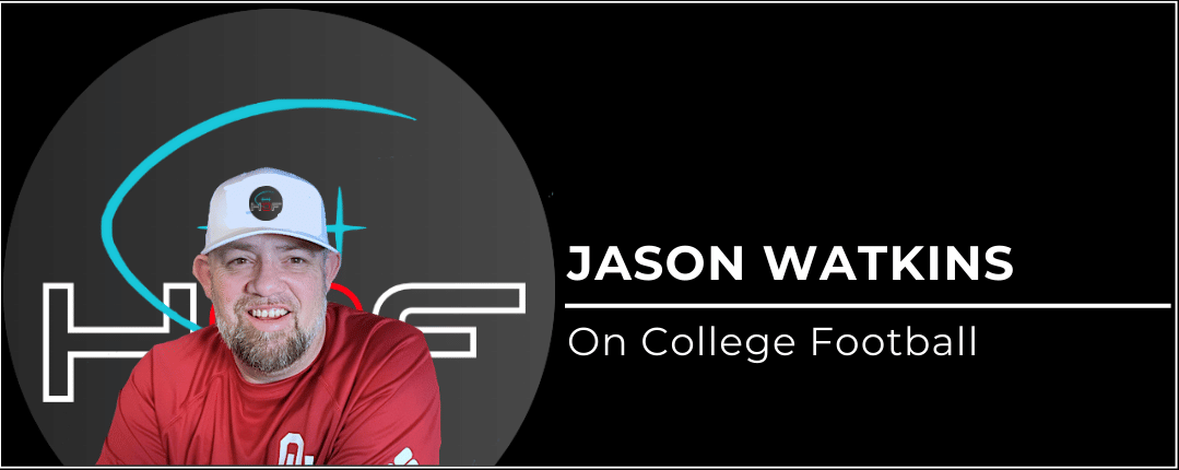 Headshot of Jason Watkins, columnist and host of HOF College Football, smiling