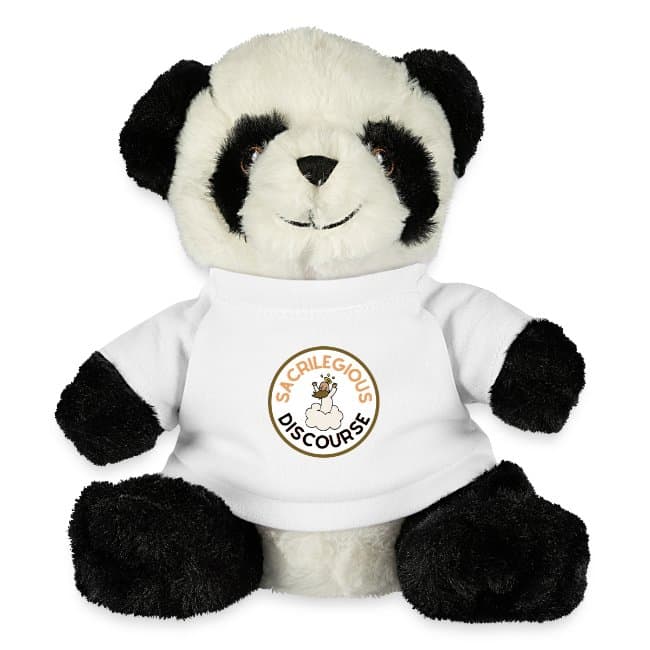 Sacrilegious Discourse Logo Plush Panda Bear