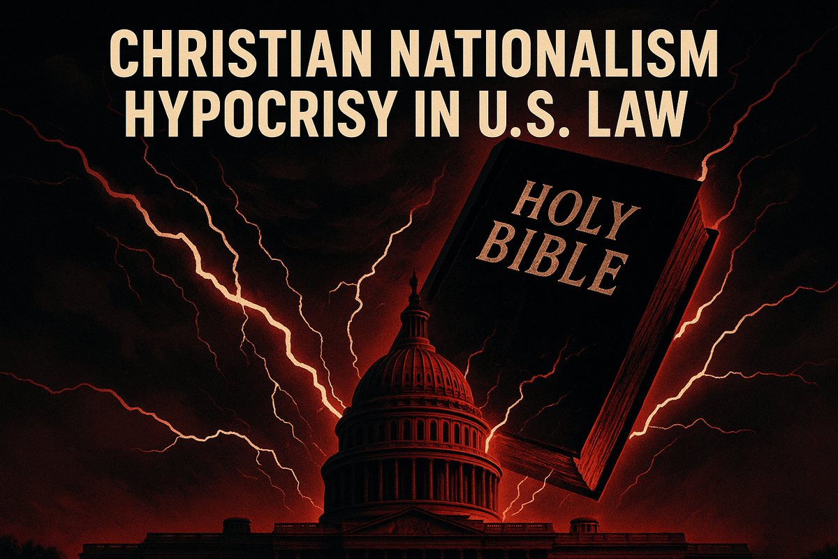 Christian Nationalism Hypocrisy in U.S. Law