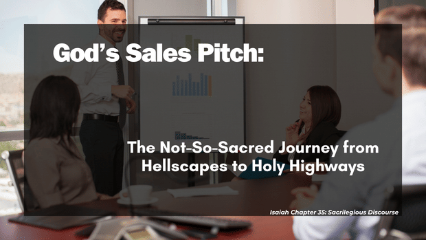 God’s Sales Pitch: The Not-So-Sacred Journey from Hellscapes to Holy Highways