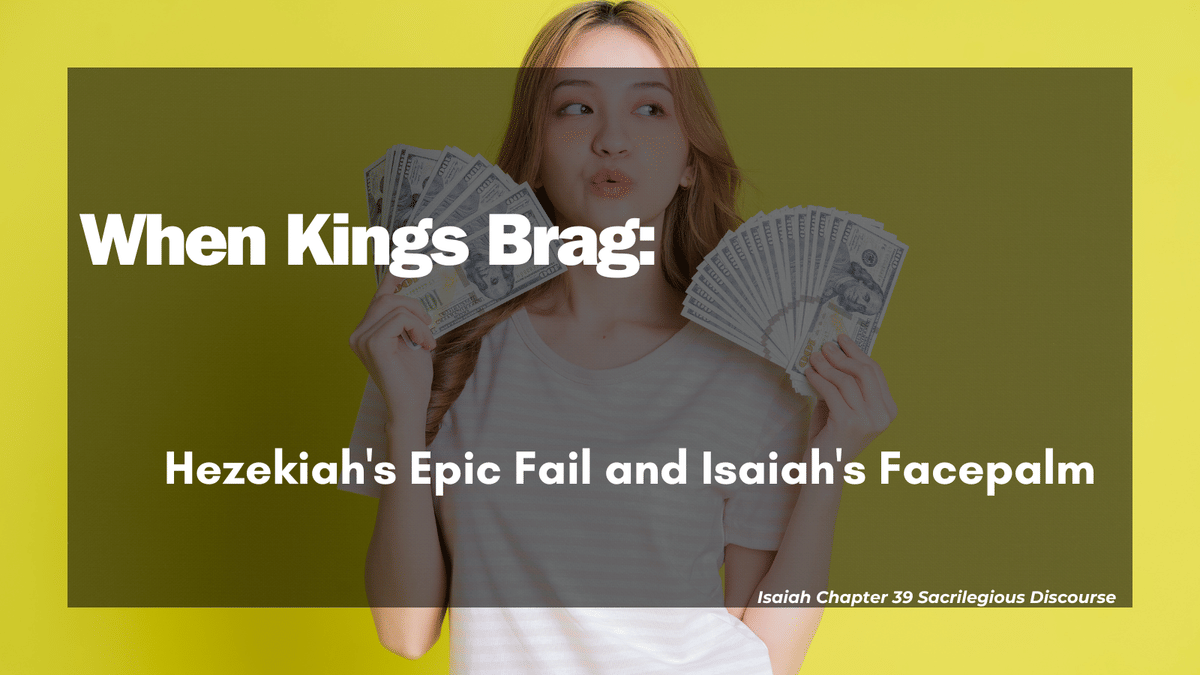 When Kings Brag: Hezekiah's Epic Fail and Isaiah's Facepalm